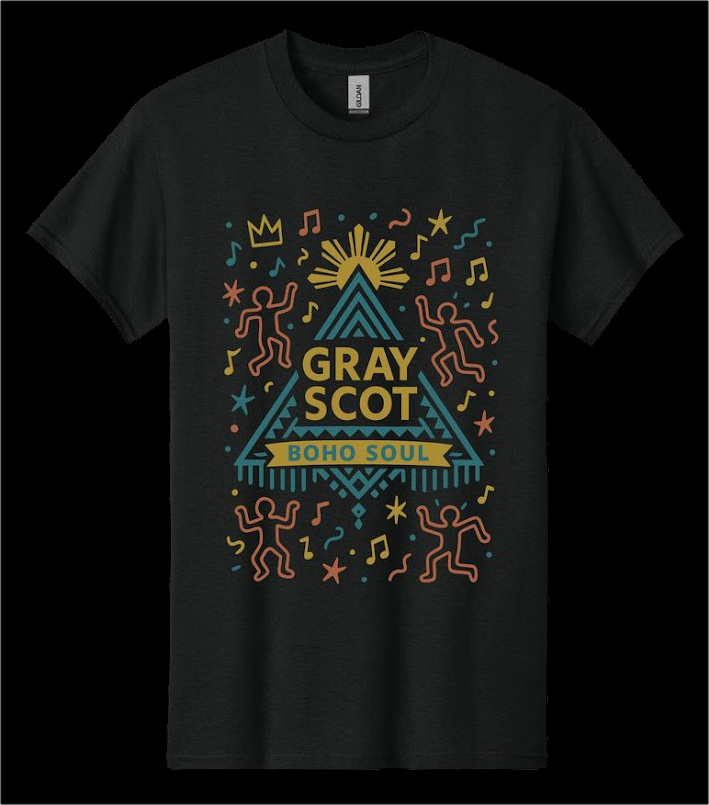 Gray Scot Tee Boho Soul