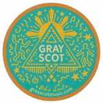 Gray Scot Music Sticker